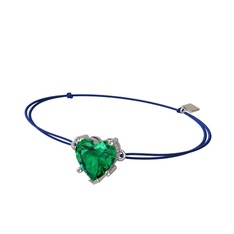 Ena Kalp Bileklik - Yeşil kuvars 14 ayar beyaz altın bileklik #ry9jyy