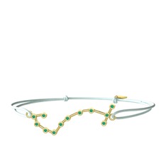 Scorpio Bileklik - Kök zümrüt 8 ayar altın bileklik #1n5gqvh