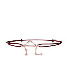 Libra Bileklik - Pembe kuvars 14 ayar rose altın bileklik #1gpsu0n