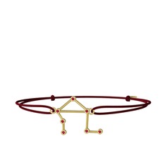 Libra Bileklik - Rodolit garnet 8 ayar altın bileklik #xjnbe3