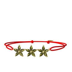 Markiz Yasemin Çiçeği Bileklik - Peridot 8 ayar altın bileklik #13p6rr0