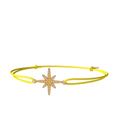 Kutup Yıldızı Bileklik - Sitrin 8 ayar rose altın bileklik #1k06bi2