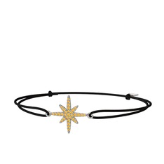 Kutup Yıldızı Bileklik - Sitrin 8 ayar beyaz altın bileklik #1kj6vly