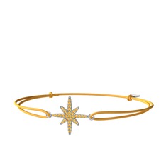 Kutup Yıldızı Bileklik - Sitrin 8 ayar beyaz altın bileklik #agisoa