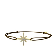 Kutup Yıldızı Bileklik - Swarovski 8 ayar altın bileklik #usxm7r