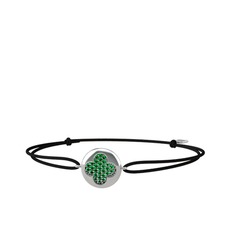 Lida Yonca Bileklik - Yeşil kuvars 925 ayar gümüş bileklik #16luh7o