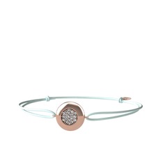Lida Altıgen Bileklik - Beyaz zirkon 14 ayar rose altın bileklik #q8jb6l