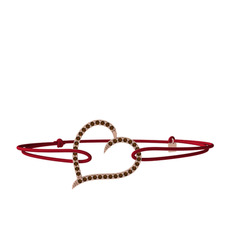 Meum Kalp Bileklik - Dumanlı kuvars 14 ayar rose altın bileklik #11cxqeg