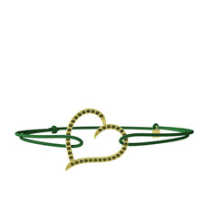 Meum Kalp Bileklik - Peridot 18 ayar altın bileklik #11z36t9