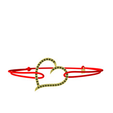 Meum Kalp Bileklik - Peridot 18 ayar altın bileklik #1kue8bk