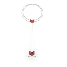 Menta Şahmeran Bilezik - Garnet 925 ayar rose altın kaplama gümüş bilezik (40 cm gümüş rolo zincir) #1ky14ob