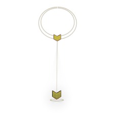 Menta Şahmeran Bilezik - Peridot 8 ayar rose altın bilezik (40 cm altın rolo zincir) #l45y60