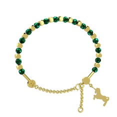 Mitra Unicorn Bilezik - Yeşil kuvars 18 ayar altın bilezik #1noatum