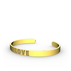 Love Bileklik - Dumanlı kuvars 18 ayar altın bilezik #1ptomhl