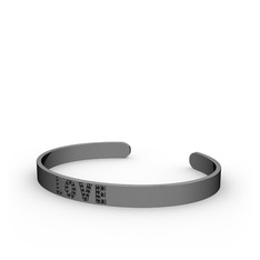 Love Bileklik - Siyah zirkon 925 ayar siyah rodyum kaplama gümüş bilezik #484hcd
