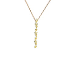 Mesa Kelebek Kolye - Beyaz zirkon 8 ayar altın kolye (40 cm rose altın rolo zincir) #1aosxzt