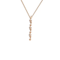 Mesa Kelebek Kolye - Beyaz zirkon 14 ayar rose altın kolye (40 cm rose altın rolo zincir) #1b4s0vw