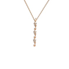 Mesa Kelebek Kolye - Akuamarin 18 ayar rose altın kolye (40 cm gümüş rolo zincir) #1gw2svh