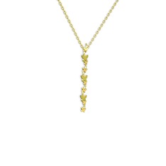 Mesa Kelebek Kolye - Peridot 14 ayar altın kolye (40 cm altın rolo zincir) #1iinzj8