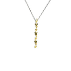 Mesa Kelebek Kolye - Siyah zirkon 18 ayar altın kolye (40 cm beyaz altın rolo zincir) #1s8p815