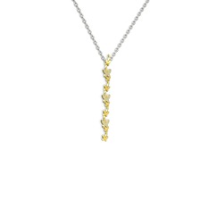Mesa Kelebek Kolye - Pırlanta 925 ayar altın kaplama gümüş kolye (0.9504 karat, 40 cm beyaz altın rolo zincir) #hjxjqi