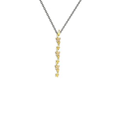 Mesa Kelebek Kolye - Pembe kuvars 8 ayar altın kolye (40 cm gümüş rolo zincir) #lej6k7