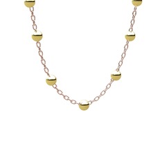 Bui Top Kolye - 8 ayar altın kolye (40 cm rose altın rolo zincir) #1qwhqh9