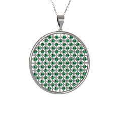 Petek Kolye - Yeşil kuvars 925 ayar gümüş kolye (40 cm gümüş rolo zincir) #16glcph
