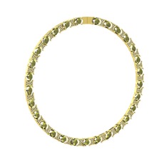 Vanea Kolye - Peridot 925 ayar altın kaplama gümüş kolye #157pb2o
