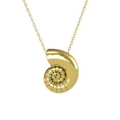 Nautilus Kolye - 18 ayar altın kolye (40 cm altın rolo zincir) #1lmdv6y
