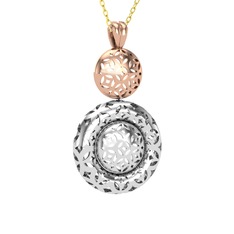 8 ayar rose altın kolye (40 cm altın rolo zincir)