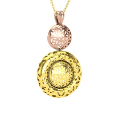 18 ayar rose altın kolye (40 cm altın rolo zincir)