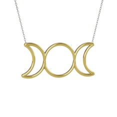 Liliith Kolye - 18 ayar altın kolye (40 cm beyaz altın rolo zincir) #bll6fh