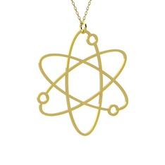 Atom Kolye - 8 ayar altın kolye (40 cm altın rolo zincir) #hyakgd