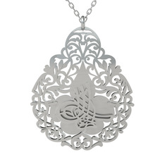 Tuğra Kolye - 925 ayar gümüş kolye (50 cm gümüş rolo zincir) #1ropheu