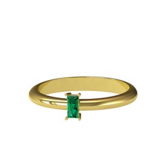 Minimal Dion Yüzük - Yeşil kuvars 925 ayar altın kaplama gümüş yüzük #1j2fph5