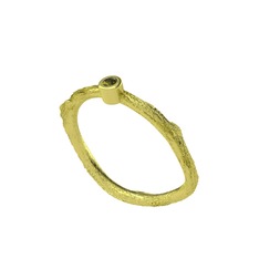 Minimal Dal Yüzük - Peridot 18 ayar altın yüzük #1ub02iz