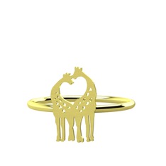Kalpli Zürafa Yüzük - 8 ayar altın yüzük #s6sj25