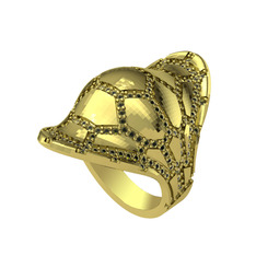 Ornate Kamplumbağa Yüzük - Peridot 18 ayar altın yüzük #1xxiywo