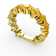 Tiana Tamtur Yüzük - Sitrin 18 ayar altın yüzük #5n9w2m